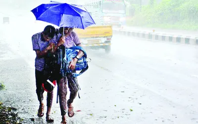 സംസ്ഥാനത്ത് ഇന്ന് വിവിധ ജില്ലകളില്‍ ഒറ്റപ്പെട്ട ശക്തമായ മഴയ്ക്ക് സാധ്യത